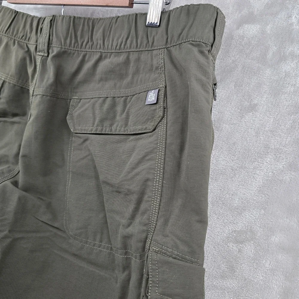 The North Face Convertible Pants Mens XL Green Cargo‎ Hiking Zip Off Outdoor
